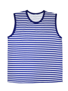 Майка муж. Тельняшка шир.плечо 1-19 р.52/176 (ЧЗ)