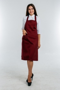 Фартук Севиль Ф.057 тк.плащевая, бордо(ЧЗ)