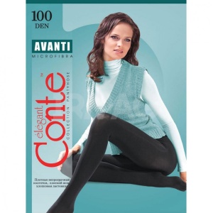 Колготки жен. Аванти 100 ден черный р.4 (плотные с ластовицей) (Ч/З) 