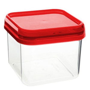 Банка для сыпучих продуктов 0,6л Cubbo квадратная Полимербыт