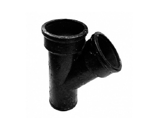 Тройник чугунный (чк) косой 100х50 
