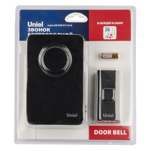 Звонок UDB-092W-R1T1-36S-BL 36мелод 220В Черный UL-00006437