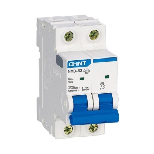 Автомат NXB-63S CHINT 2P 63A 4.5kA х-ка С