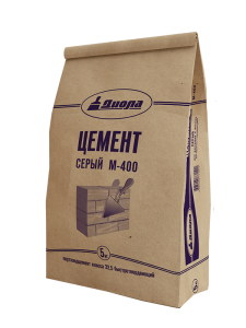 Цемент серый М-400 5кг  К-5шт