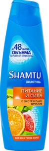 Шампунь SHAMTU 360 мл Питание и Сила с экстр.фруктов 