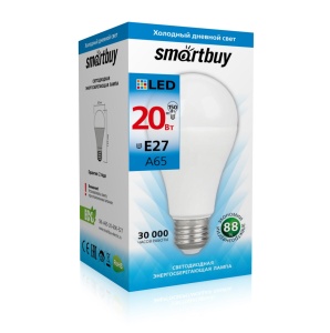Лампа  LED-А65 20Вт 6000 Е27 Smartbuy