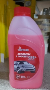 Антифриз красный -40 TURTLE G12+  1кг (8) (ЧЗ)