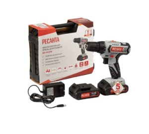 Дрель аккумуляторная ДА-14-2ЛК Ресанта 75/14/4