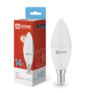 Лампа LED-свеча-VC 14Вт 6500 Е14 IN HOME