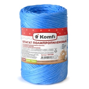 Шпагат полипропиленовый 1,6ммx100м синий 1000 Текс Komfi/60