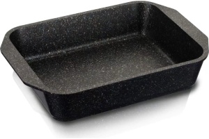 Противень с антипригарным покрытием 33х22х5,5см Гранит black 1/10