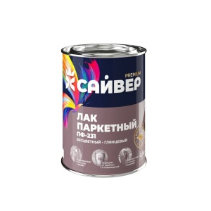 Лак ПФ-231 паркетный алкидный бесцветный глянцевый 0,8кг 
