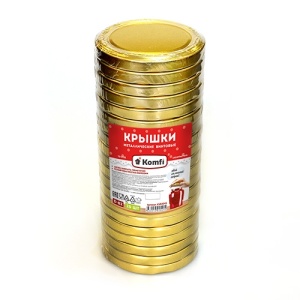 Крышка винтовая ТВИСТ-ОФФ 82мм KOMFI золотые 1/20/720