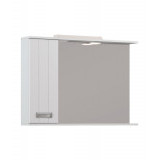 Шкаф-зеркало Diana1000 (левый) с подсветкой и розеткой