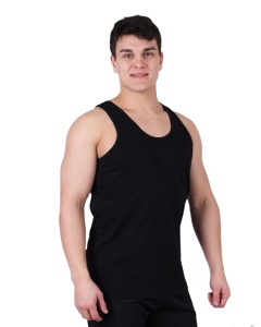 Майка мужская черный 140хг1570 р.46 (ЧЗ)