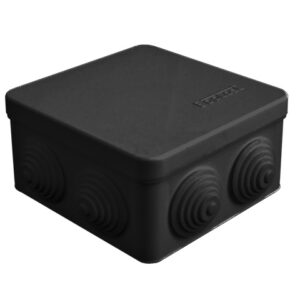 Коробка ПП 100015 о/у черная разв 105х105х56 7вых