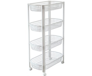 Полка-этажерка овощная 4-х секцион. на колесах
