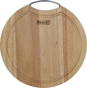 Доска разделочная гевея 24х1,5см круглая с ручкой Linea Bosco 1/18