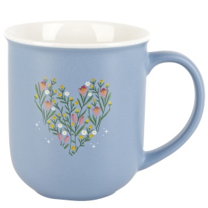 Кружка фарфор 410 мл Floristry син TM Nouvelle Home 1/12