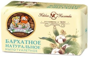 Мыло туалетное 180гр Бархатное Невская косметика (36)