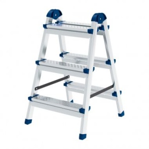 Стремянка двусторонняя 3 ступ. стальная, Сибртех