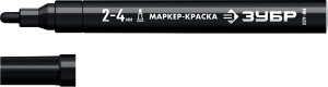 Маркер-краска черный МК-400 2-4мм ЗУБР