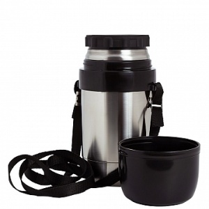 Термос 1,5 л Дорожный широкое горло нержавеющая сталь ТМ Amet 1/8 