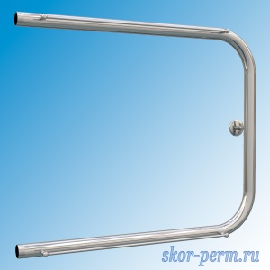 Полотенцесушитель нерж сталь П д25 600 х 500 с полоч б/компл