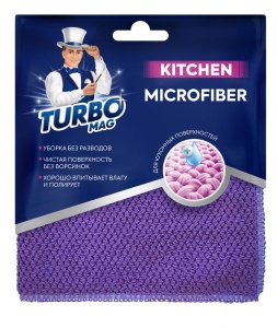 Салфетка микрофибра для кухни 30х30см TURBOMAG KITCHEN 1/44