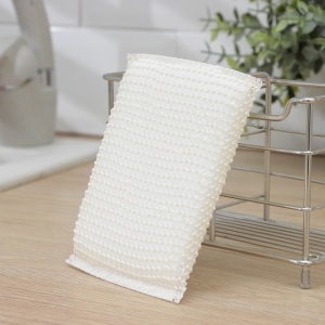 Губка для посуды ЯЧЕЙКИ 13х10х1,5см с пластиковым скрабером 