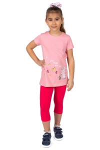 Комплект дев. (туника+бриджи) л3026 р.30/116 (ЧЗ)