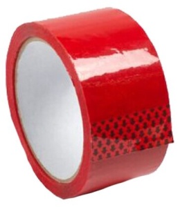 Скотч цветной красный 48мм*50м*45мкм (36/6)