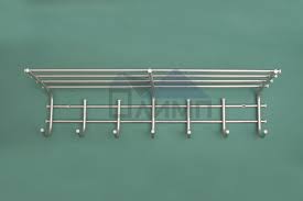 Вешалка настенная 7 крючков с полкой 700х200х240мм Олимп