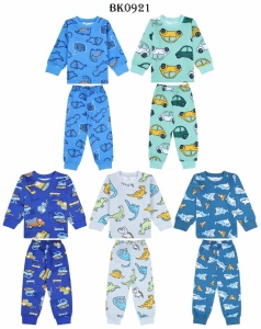 Пижама мал. начес BK0921PJ рост 92 (ЧЗ)