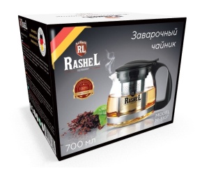 Чайник заварочный стекло 700 мл RASHEL 