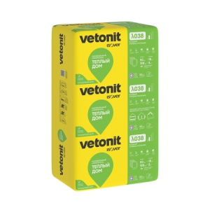 ТЗИ Vetonit (Изовер) ПЛИТА Теплый дом 50х610х1170 уп-14шт
