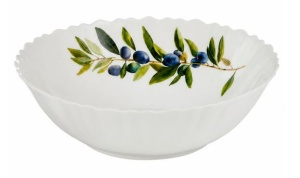 Салатник стеклокерамика 18см 700мл JEWEL Олива 1/6