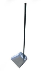 Совок для мусора оцинкованный с длинной вертик. ручкой 