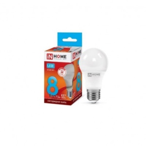 Лампа LED-А60-VC 8Вт 6500К Е27 IN HOME