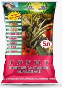 Грунт для овощей универсальный БИУД 5л п/э пакет (6)