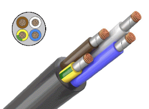 Кабель КГХЛ 3х16+1х6