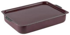 Противень с антипригарным покрытием с крышкой 27х35х6,3см Сатин