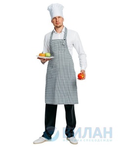 Фартук Ф.057 тк.плащевая, гусиная лапка(ЧЗ) 