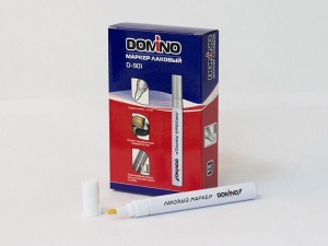 Маркер перманентный лаковый черный 3мм DOMINO