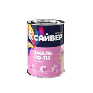 Эмаль ПФ-115 белая матовая 0,8кг Сайвер 