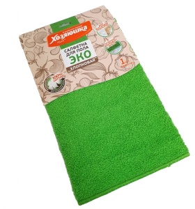 Тряпка для пола микрофибра 50*60 см ХОЗЯЮШКА Мила Cotton Line1/60