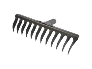 Грабли 12 зубьев витые из рельсовой стали Авада