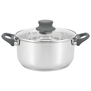 Кастрюля нержавеющая сталь 2,0 л POLLY 18х8,5 см ТМ Appetite 1/12