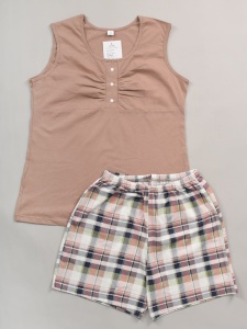 Пижама жен. (майка+шорты) 962-25 р.52 (ЧЗ)