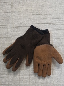 Перчатки BL632F п/э коричневые латексные утепленные р.XL (1/12/120)